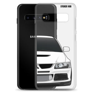 White Mitsubishi Evo - Samsung Case