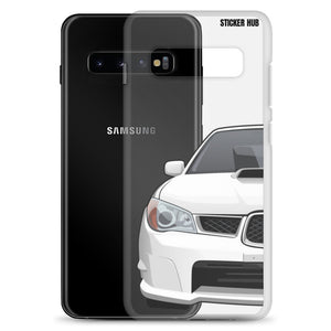 White 06-07 Subaru WRX STI - Samsung Case