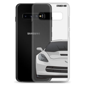 Silver C7 Corvette Stingray - Samsung Case