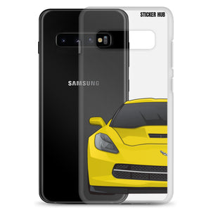 Velocity Yellow c7 corvette Stingray - Samsung Case