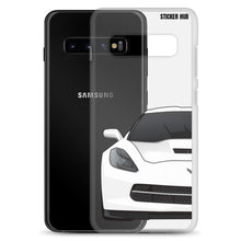 Load image into Gallery viewer, White C7 Corvette Stingray - Samsung Case