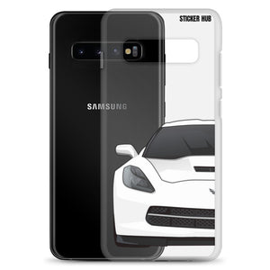 White C7 Corvette Stingray - Samsung Case