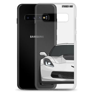 White C7 Corvette Z06 - Samsung Case