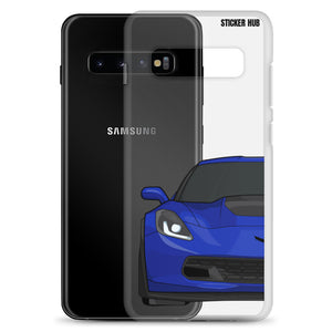 Admiral Blue C7 Corvette Z06 - Samsung Case