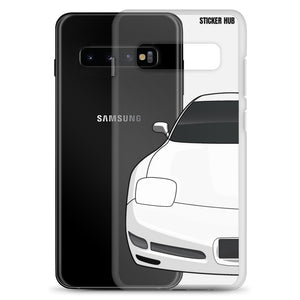 White C5 Corvette Z06 - Samsung Case