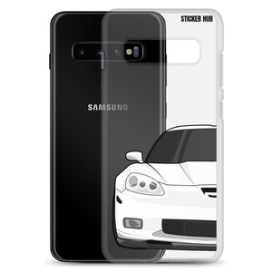 White C6 Corvette Z06 - Samsung Case