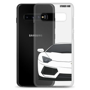 White Lamborghini Aventadoor - Samsung Case