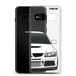 White Mitsubishi Evo - Samsung Case