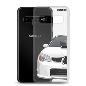 White 06-07 Subaru WRX STI - Samsung Case