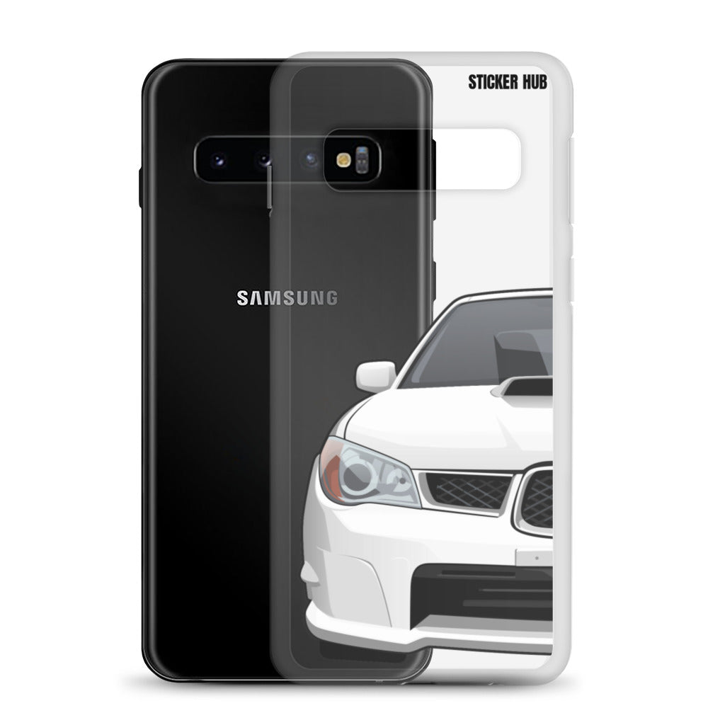 White 06-07 Subaru WRX STI - Samsung Case