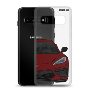 Long Beach Red C8 Corvette - Samsung Case