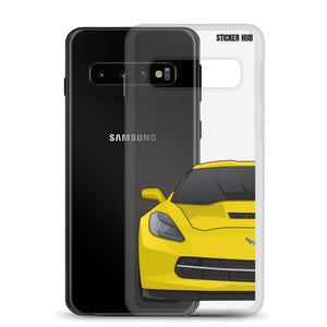 Velocity Yellow c7 corvette Stingray - Samsung Case