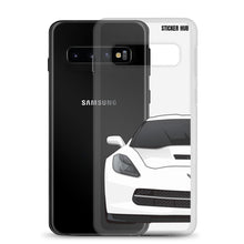 Load image into Gallery viewer, White C7 Corvette Stingray - Samsung Case