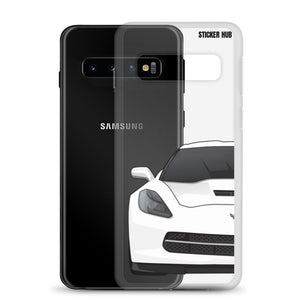 White C7 Corvette Stingray - Samsung Case