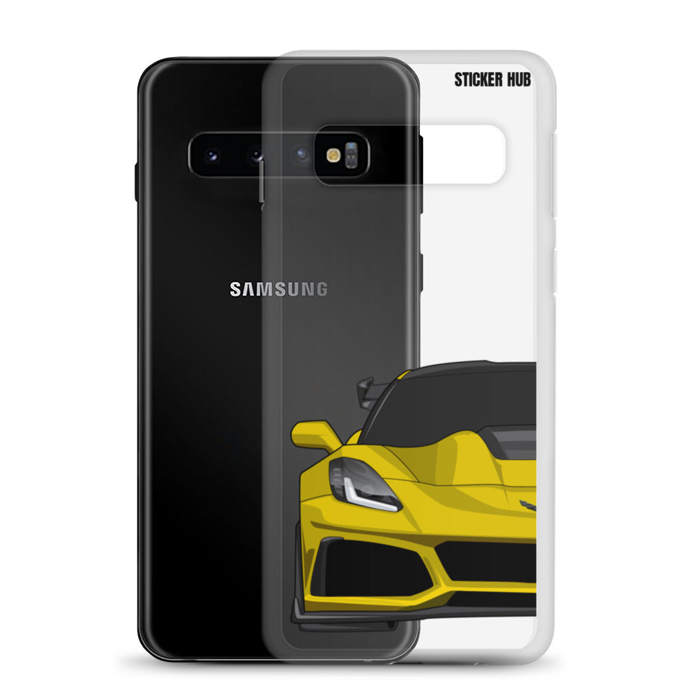 Yellow C7 Corvette Zr1 - Samsung Case