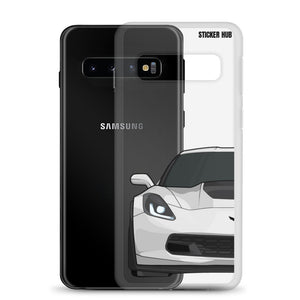 White C7 Corvette Z06 - Samsung Case