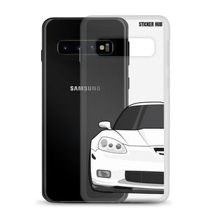 White C6 Corvette Z06 - Samsung Case