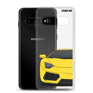 Yellow Lamborghini Aventadoor - Samsung Case