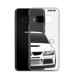 White Mitsubishi Evo - Samsung Case