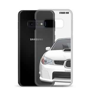 White 06-07 Subaru WRX STI - Samsung Case