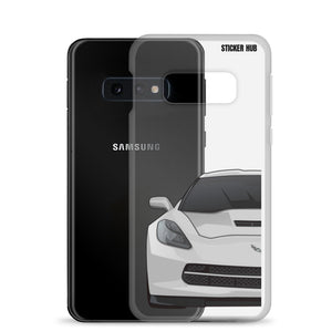 Silver C7 Corvette Stingray - Samsung Case