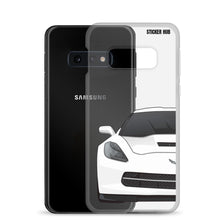 Load image into Gallery viewer, White C7 Corvette Stingray - Samsung Case