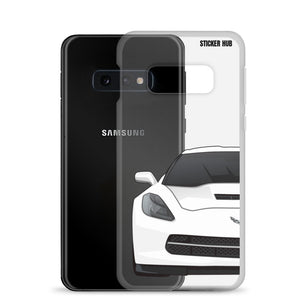 White C7 Corvette Stingray - Samsung Case