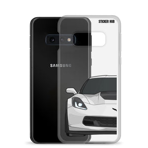 White C7 Corvette Z06 - Samsung Case