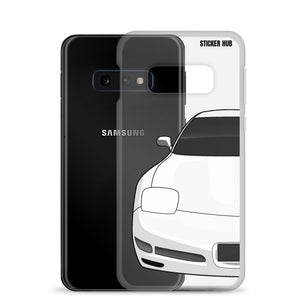 White C5 Corvette Z06 - Samsung Case