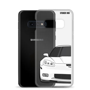 White C6 Corvette Z06 - Samsung Case