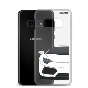 White Lamborghini Aventadoor - Samsung Case