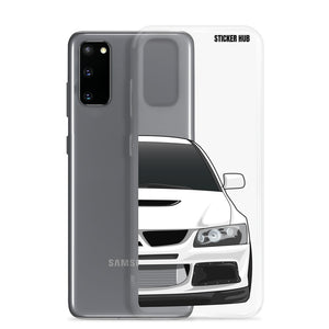 White Mitsubishi Evo - Samsung Case