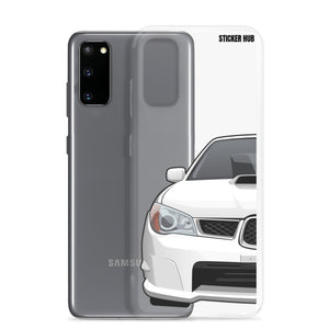 White 06-07 Subaru WRX STI - Samsung Case