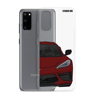 Long Beach Red C8 Corvette - Samsung Case