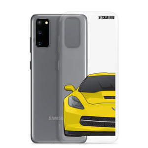 Velocity Yellow c7 corvette Stingray - Samsung Case