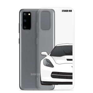 White C7 Corvette Stingray - Samsung Case