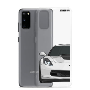 White C7 Corvette Z06 - Samsung Case