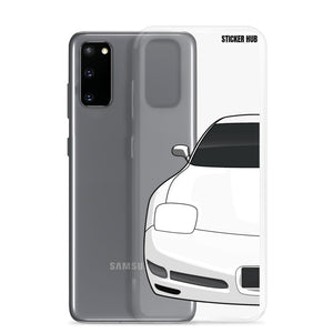 White C5 Corvette Z06 - Samsung Case