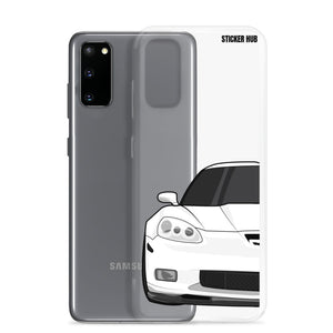 White C6 Corvette Z06 - Samsung Case