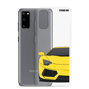 Yellow Lamborghini Aventadoor - Samsung Case