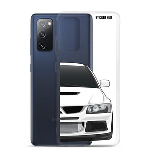 White Mitsubishi Evo - Samsung Case