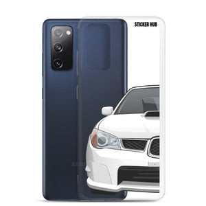 White 06-07 Subaru WRX STI - Samsung Case