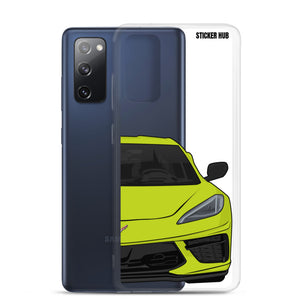 Accelerate Yellow C8 Corvette - Samsung Case