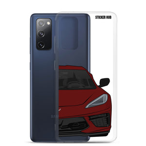 Long Beach Red C8 Corvette - Samsung Case