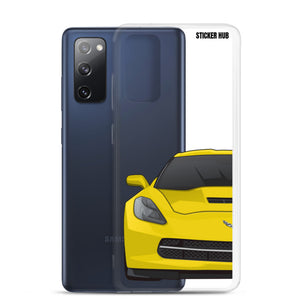 Velocity Yellow c7 corvette Stingray - Samsung Case