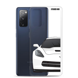 White C7 Corvette Stingray - Samsung Case