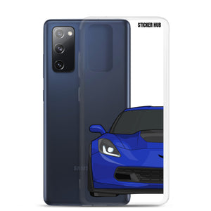 Admiral Blue C7 Corvette Z06 - Samsung Case