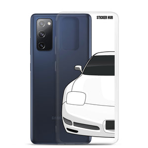 White C5 Corvette Z06 - Samsung Case