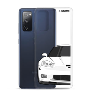 White C6 Corvette Z06 - Samsung Case