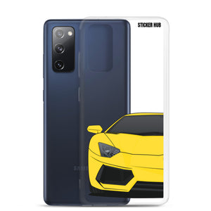 Yellow Lamborghini Aventadoor - Samsung Case